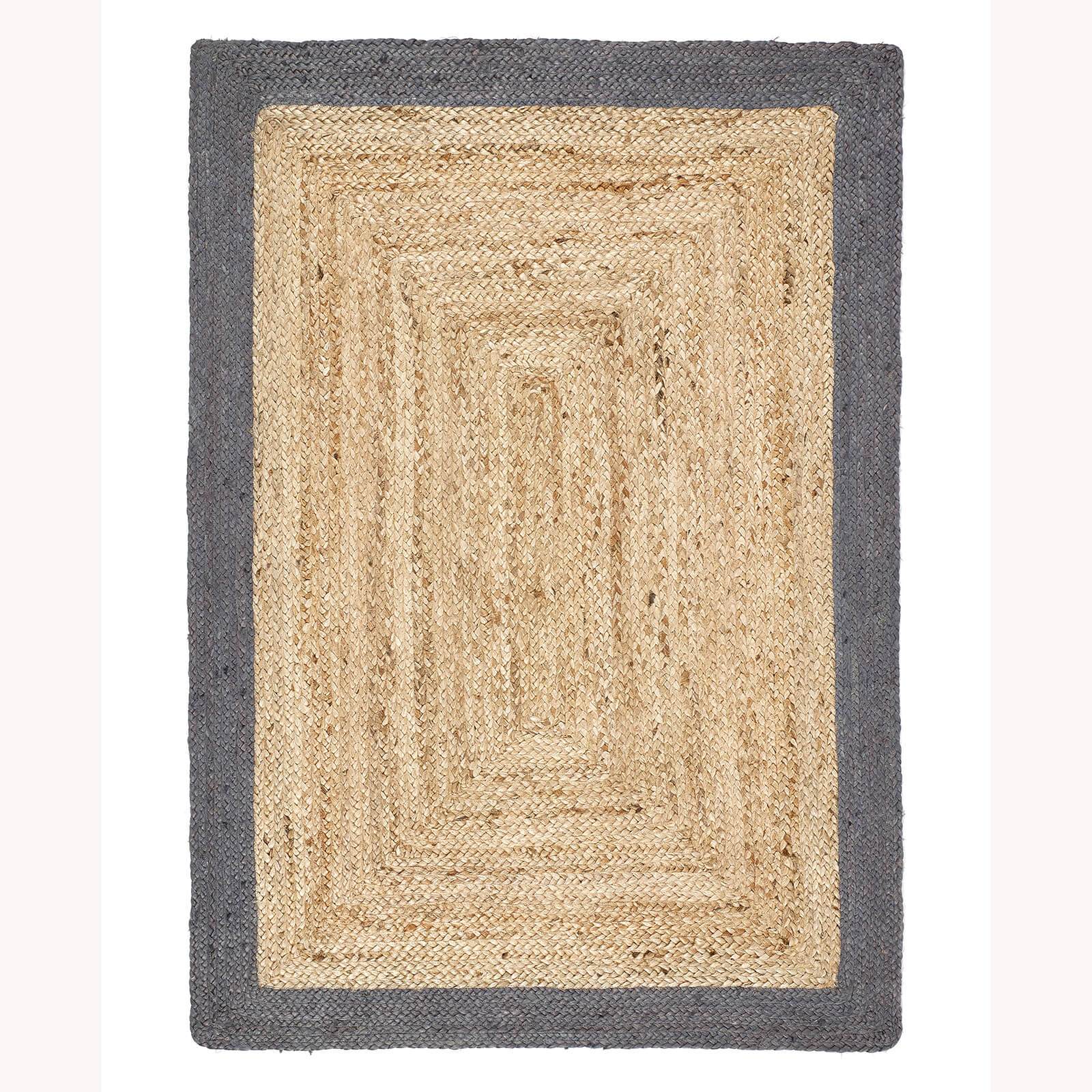 Origins Jute Border Grey Rug