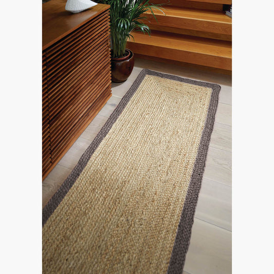 Origins Jute Border Grey Rug