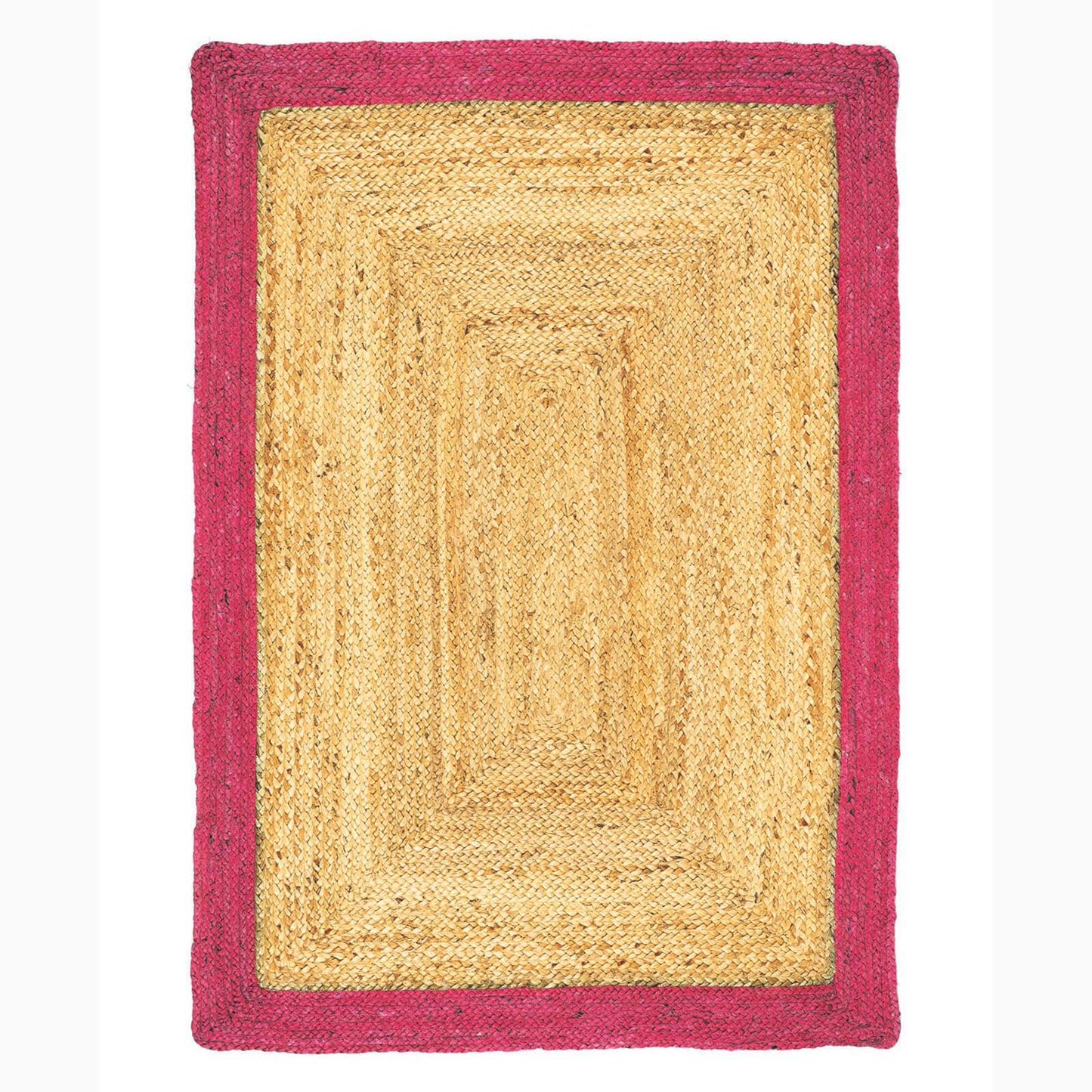 Origins Jute Border Raspberry Rug