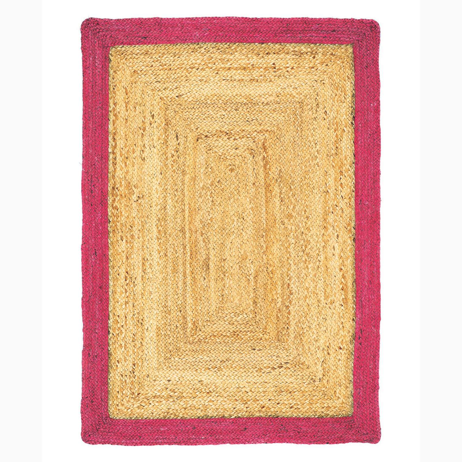 Origins Jute Border Raspberry Rug