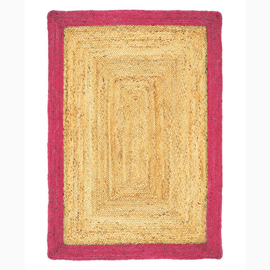 Origins Jute Border Raspberry Rug