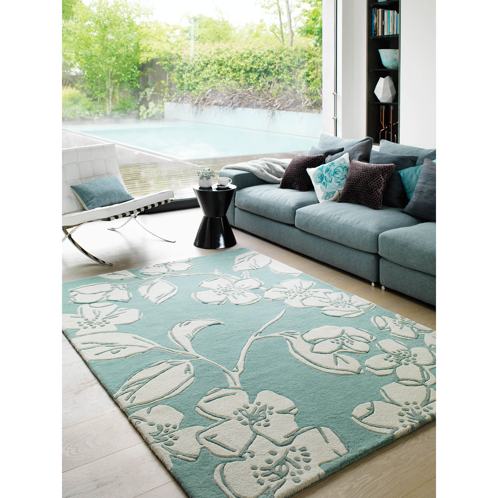 Matrix MAX12 Devore Blue Floral Rugs – Home Linen Store