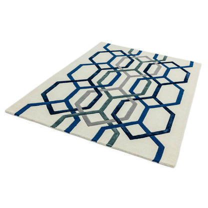 Asiatic Matrix MAX65 Hexagon White Rug