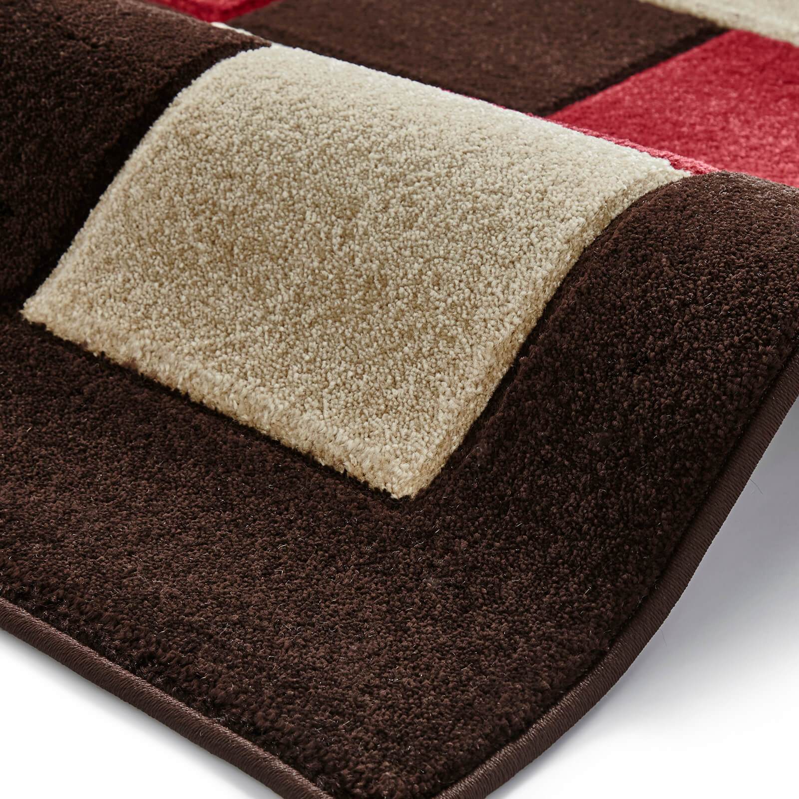 Think Rugs Matrix MT04 Brown / Red Rug