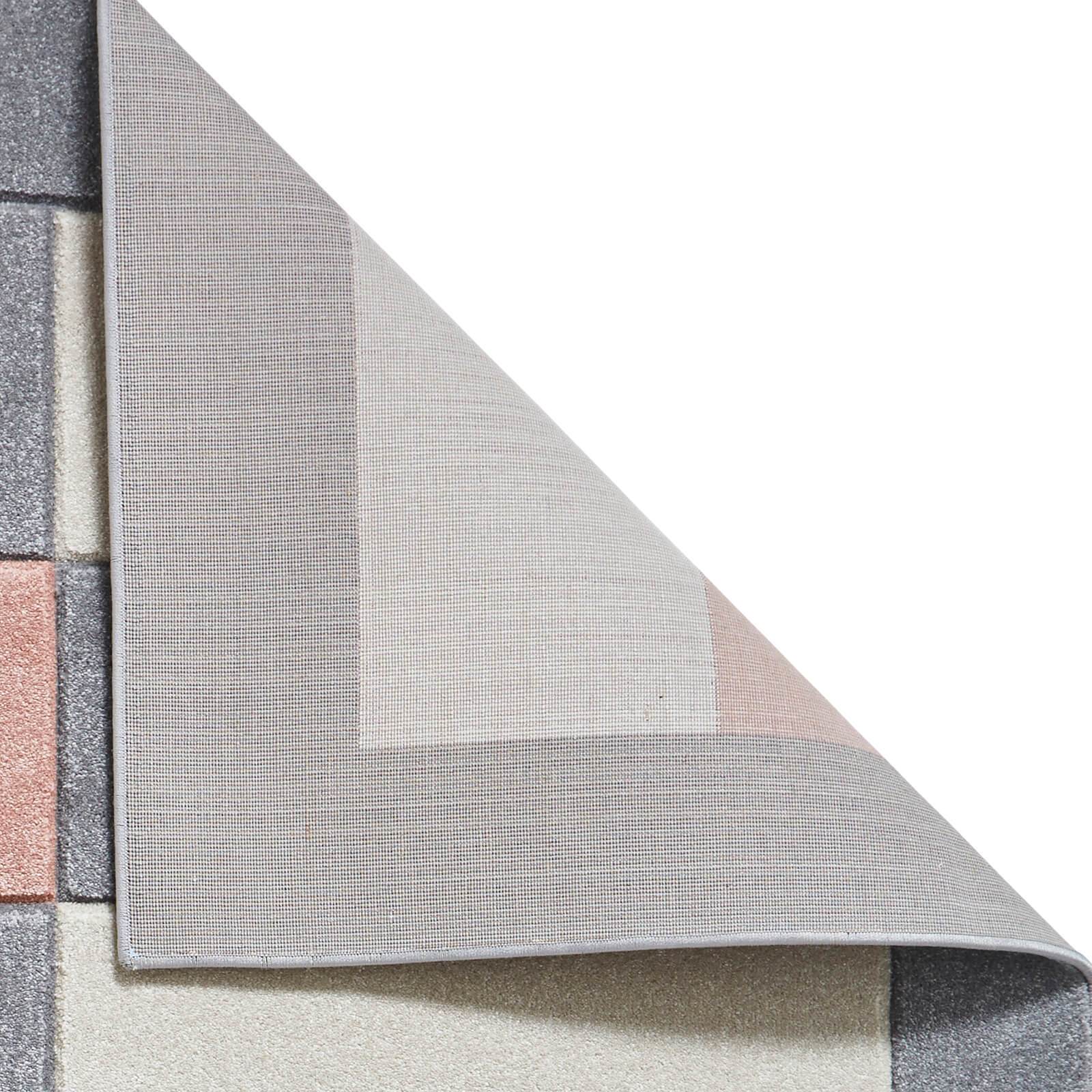 Think Rugs Matrix MT04 Grey / Rose Rug