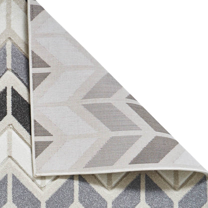 Think Rugs Matrix MT24 Grey / Beige Rug