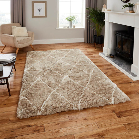 Think Rugs Morocco 2491 Beige / Cream Rug