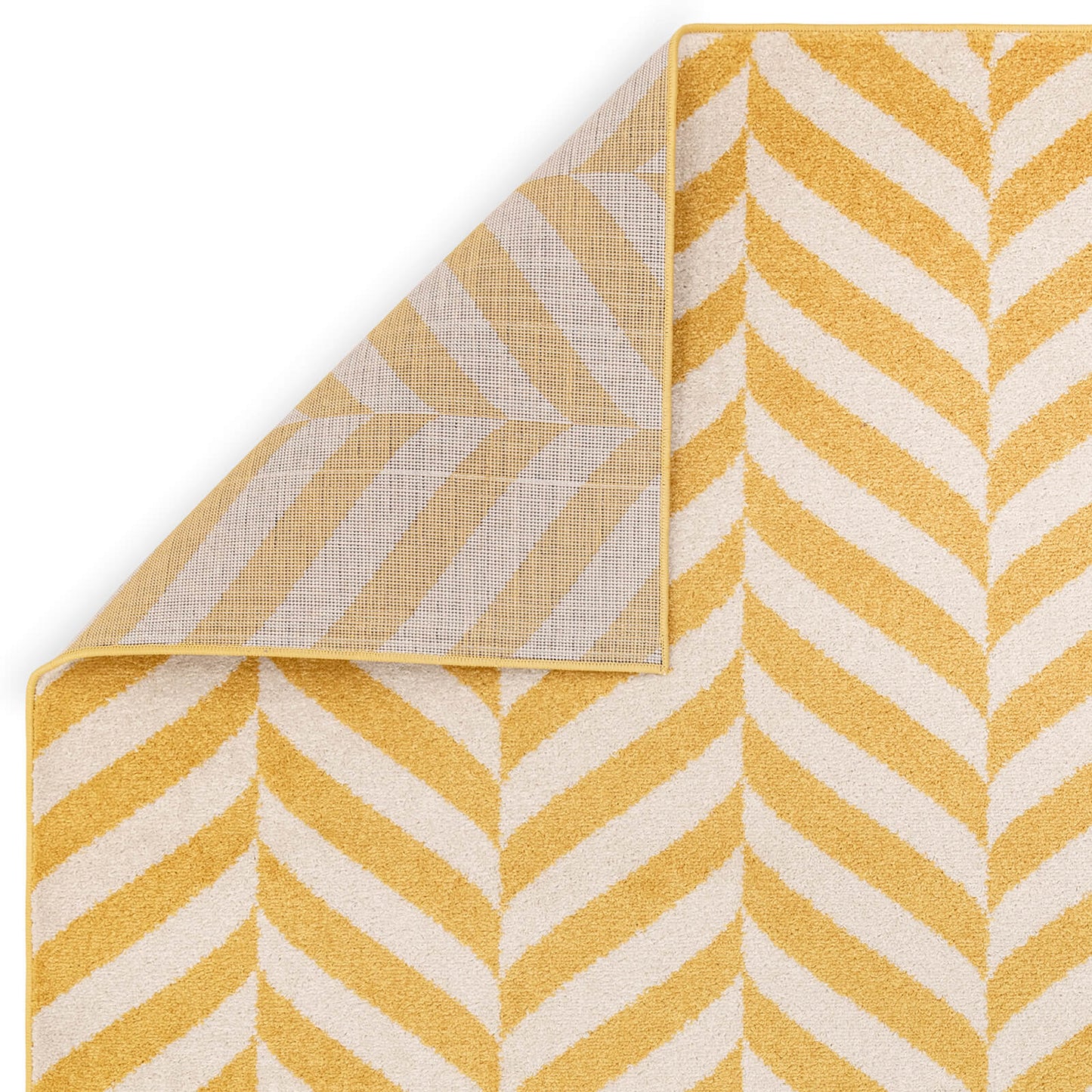 Asiatic Muse MU08 Chevron Yellow Rug