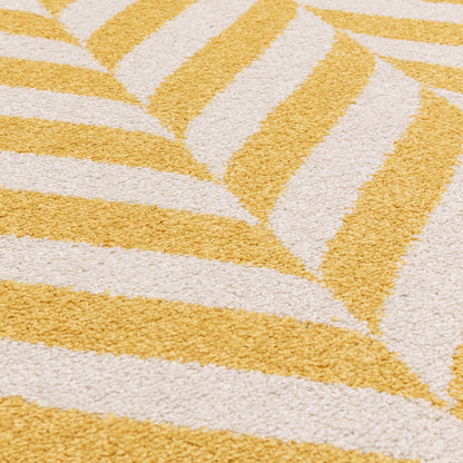 Asiatic Muse MU08 Chevron Yellow Rug