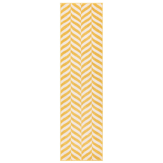 Asiatic Muse MU08 Chevron Yellow Runner