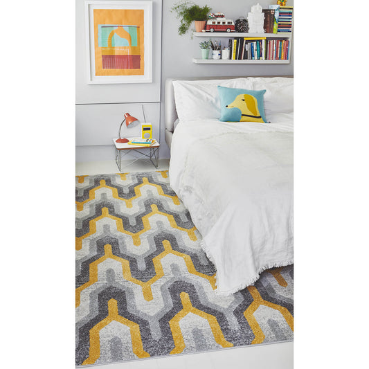 Asiatic Nova NV14 Geo Yellow Rug