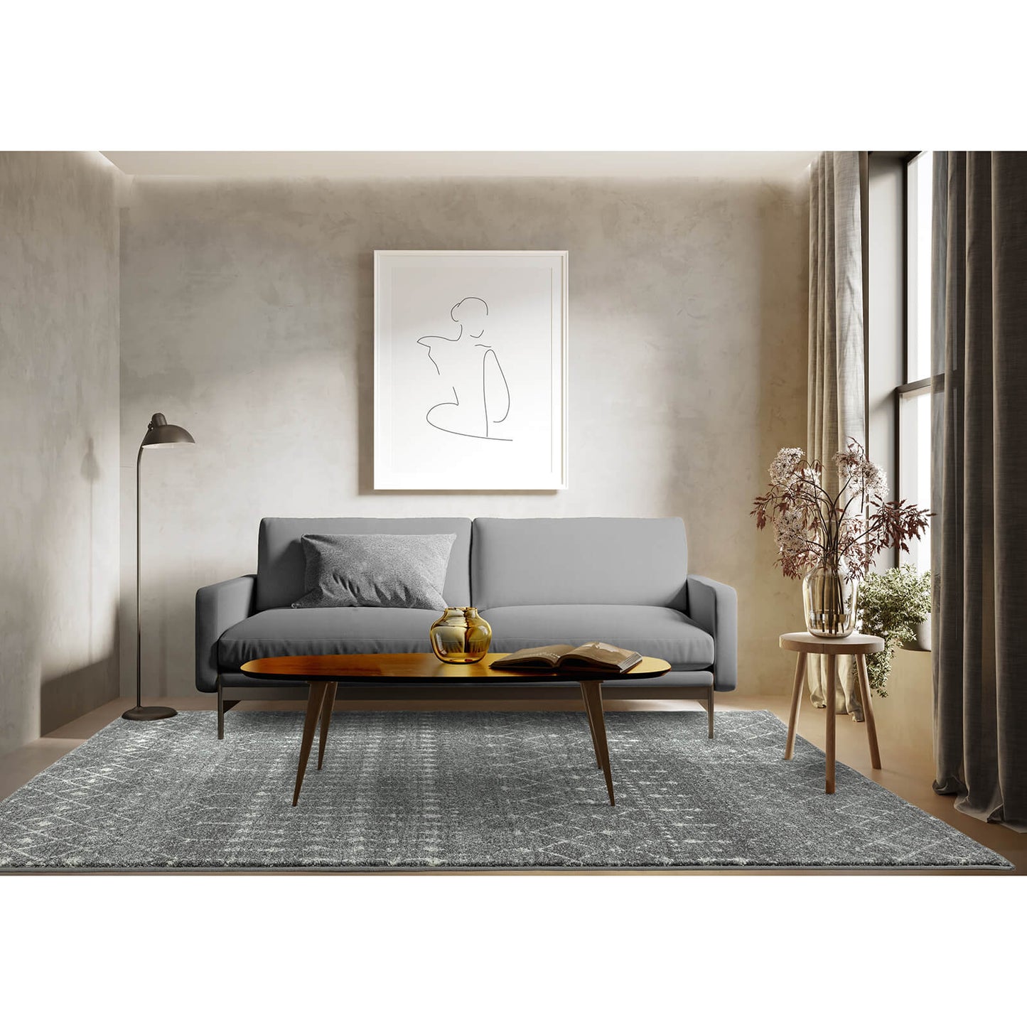 Asiatic Nova NV34 Nomadic Grey Rug