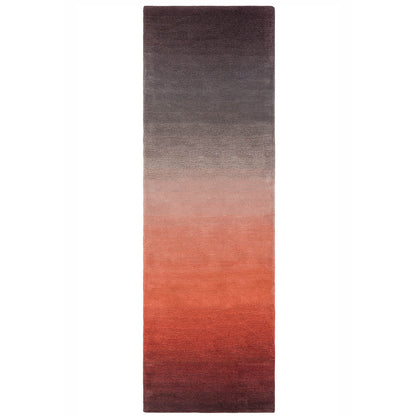 Ombre Orange and Terracotta Abstract Rugs