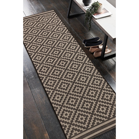 Asiatic Patio PAT12 Diamond Mono Runner