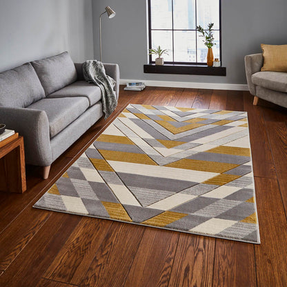 Think Rugs Pembroke G2075 Beige / Yellow Rug