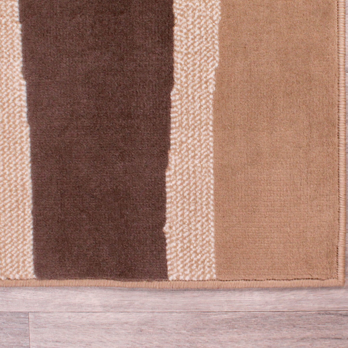 Rugstyle Modern Poly Nova Stripe Taupe Rug