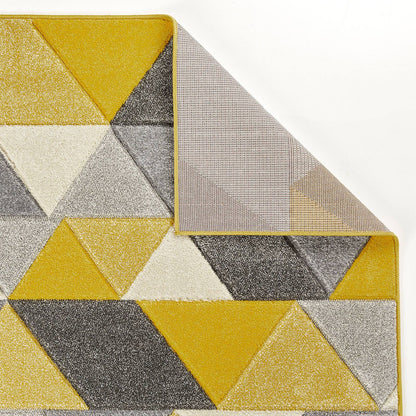 Oriental Weavers Portland 670 J Yellow / Grey / Cream Rug