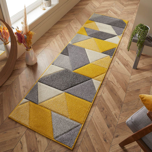 Oriental Weavers Portland 670 J Yellow / Grey / Cream Rug