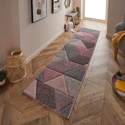 Portland 670 P Pink Modern Rugs