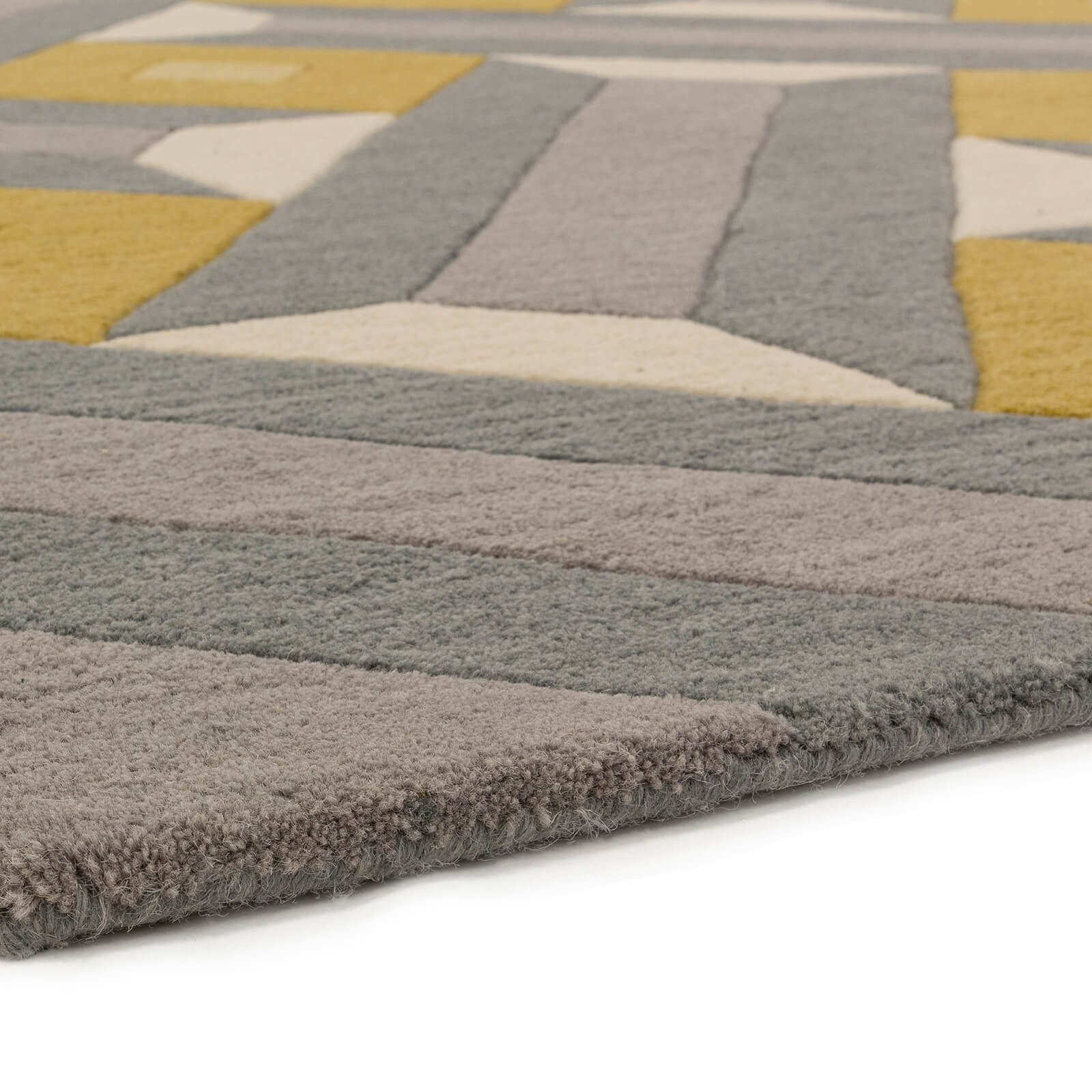 Asiatic Reef RF01 Motif Ochre Grey Rug