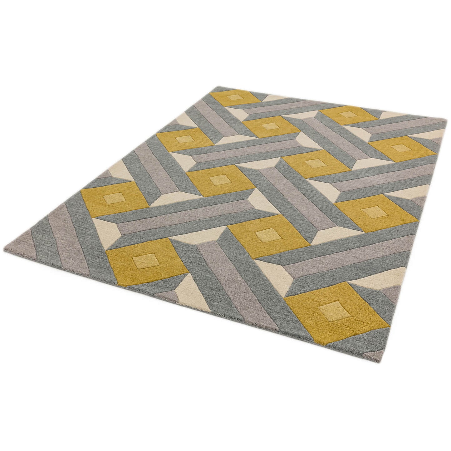 Asiatic Reef RF01 Motif Ochre Grey Rug