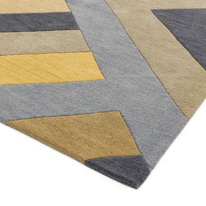 Asiatic Reef RF02 Big Zig Ochre Grey Rug