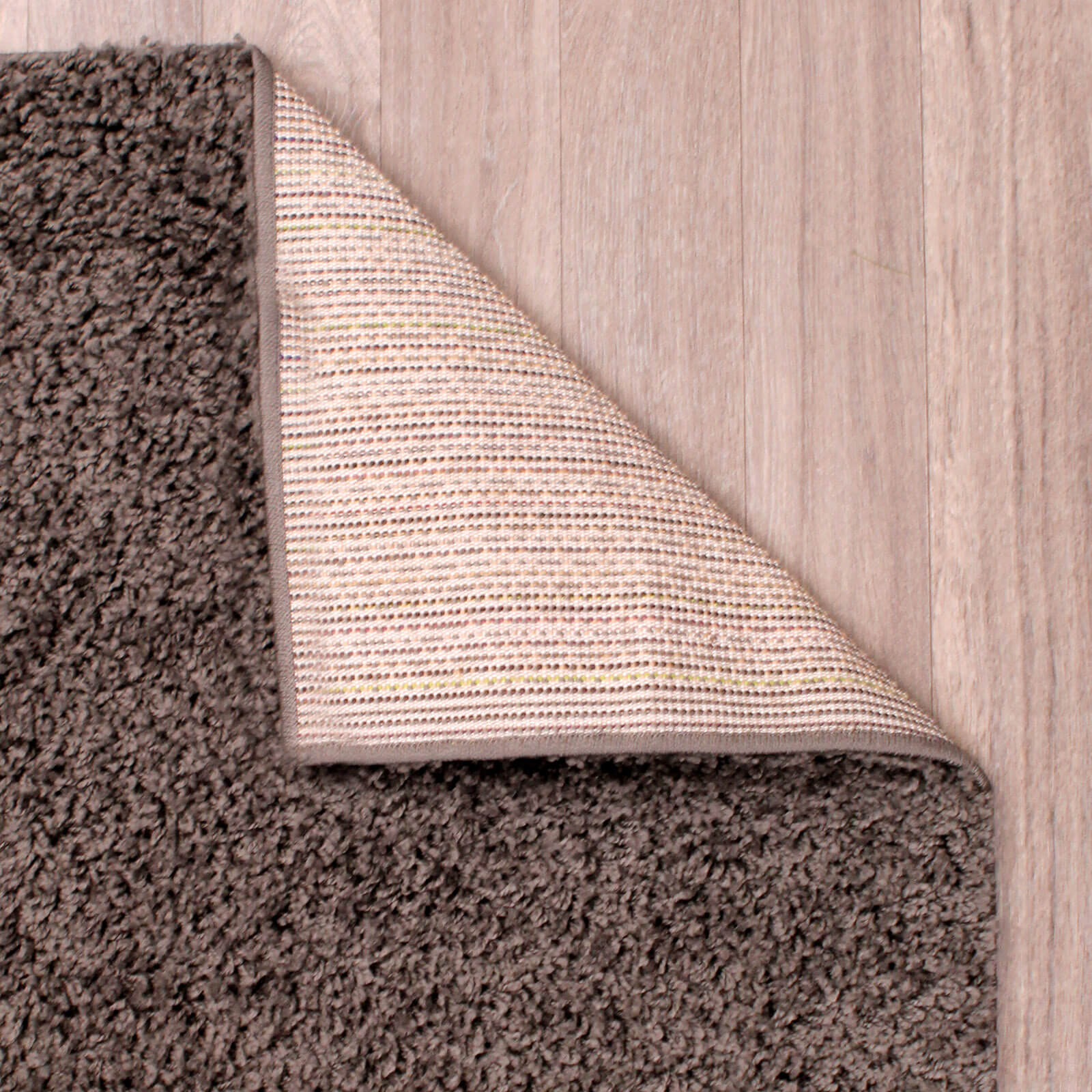 Rug Style Retro Shaggy Plain Charcoal Rug