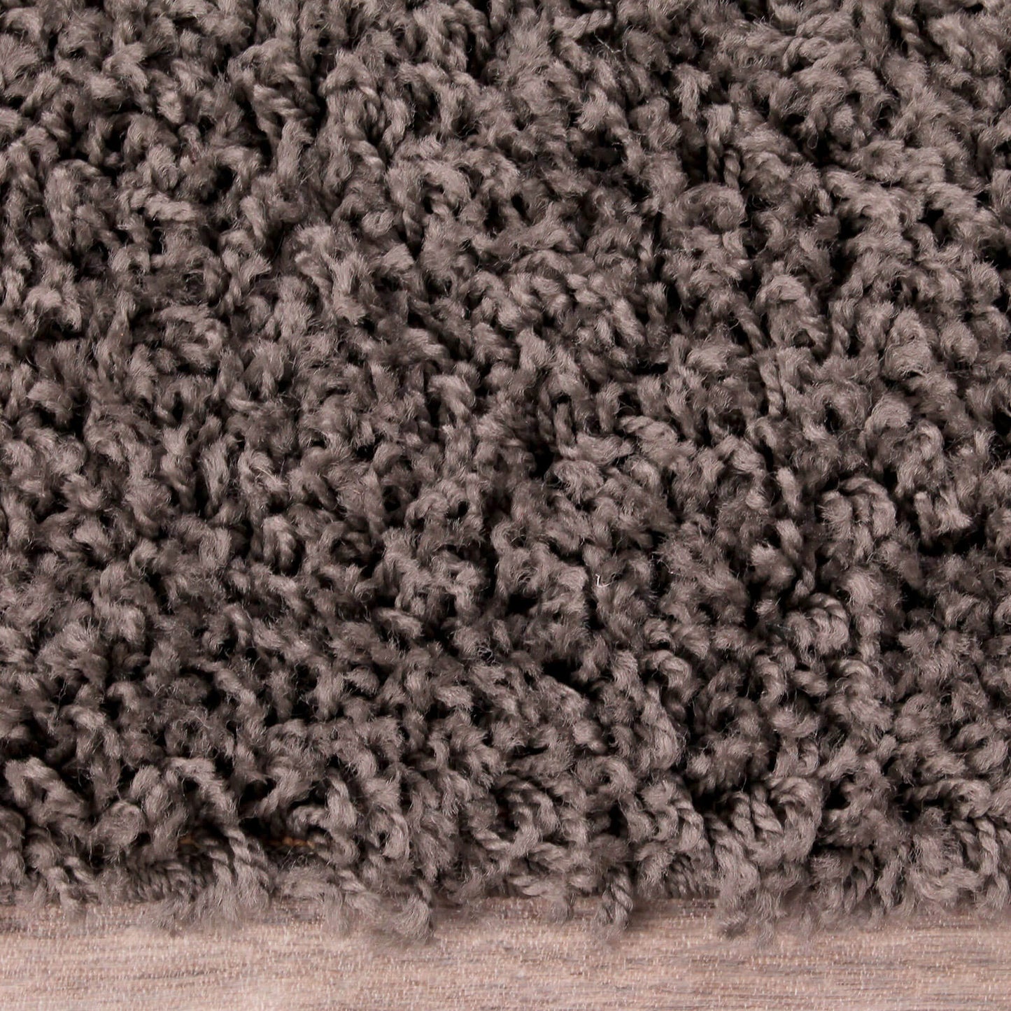 Rug Style Retro Shaggy Plain Charcoal Rug