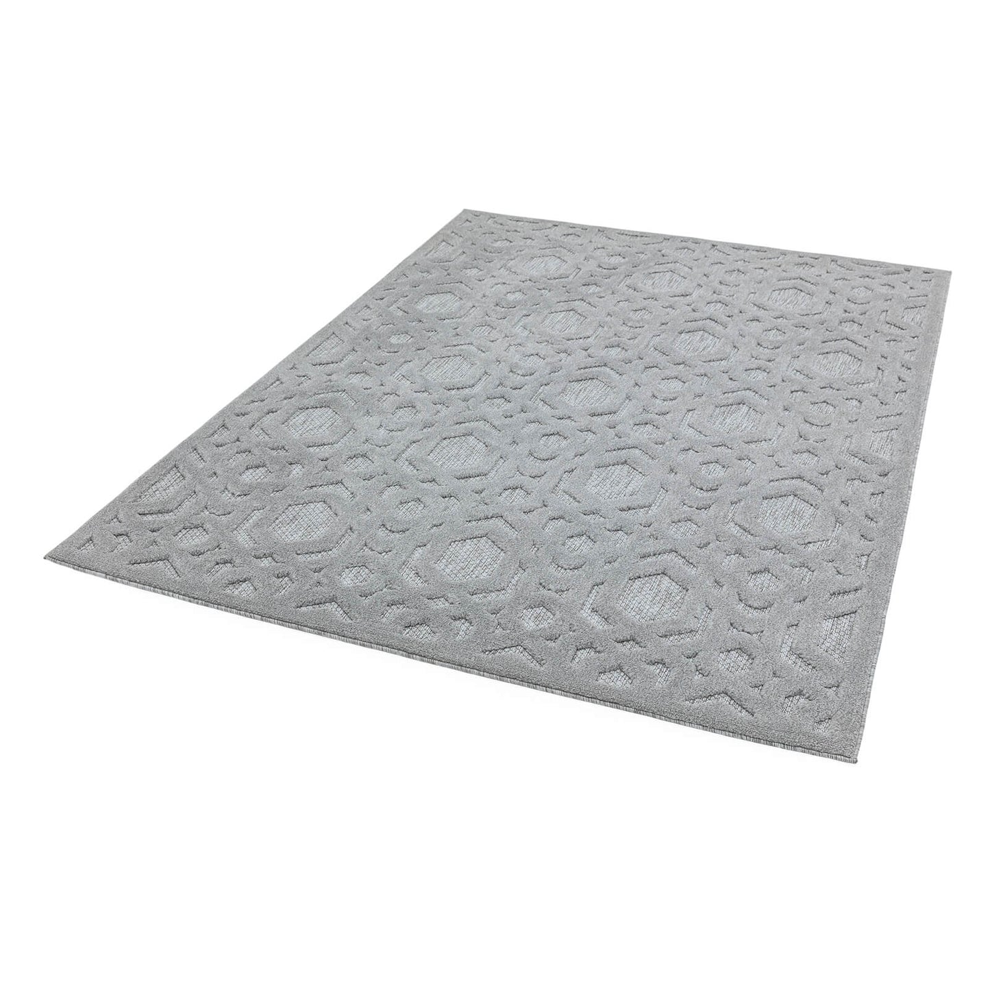 Asiatic Salta SA03 Geometric Silver Rug