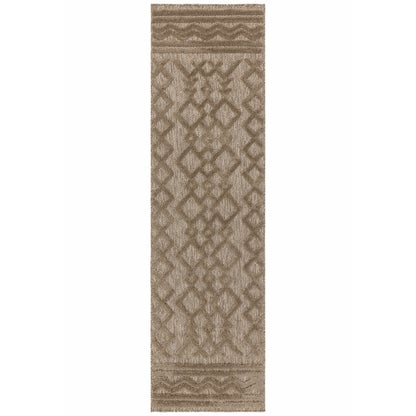 Salta SA04 Links Beige and Brown Modern Rugs