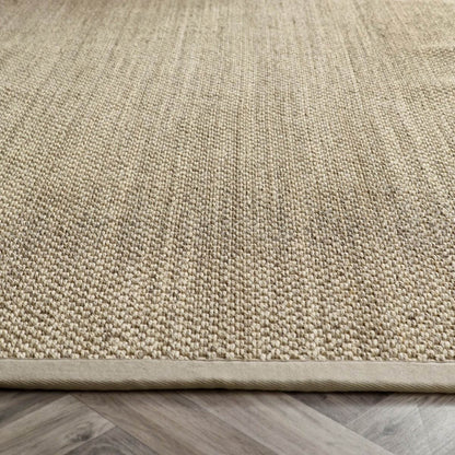 Origins Sisal Runner Light Beige with Sand Border Rug