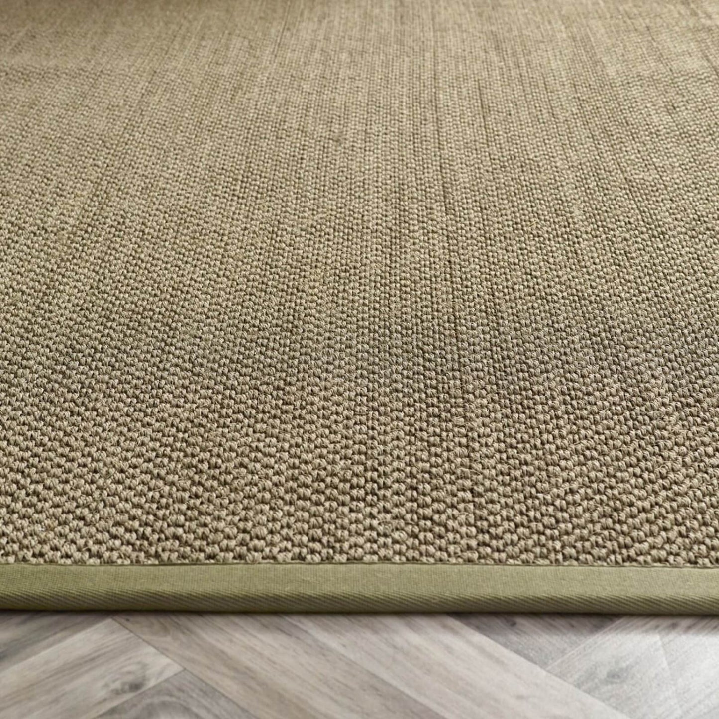 Origins Sisal Runner Sage Green with Sage Green Border Rug