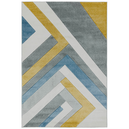 Asiatic Sketch SK09 Linear Grey Multi Rug