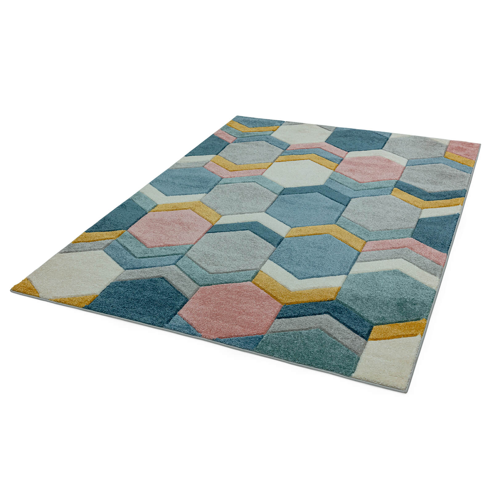 Asiatic Sketch SK10 Hexagon Multi Rug