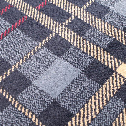 Ultimate Home Living Tartan Check Blue Rug