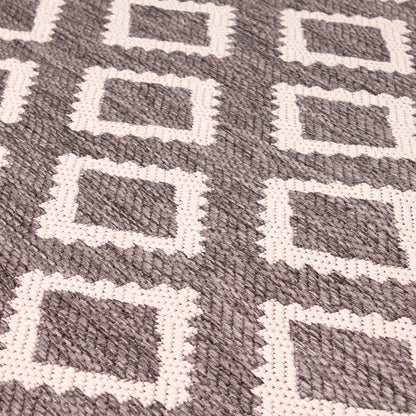 Rug Style Terrace Diamond Grey Rug