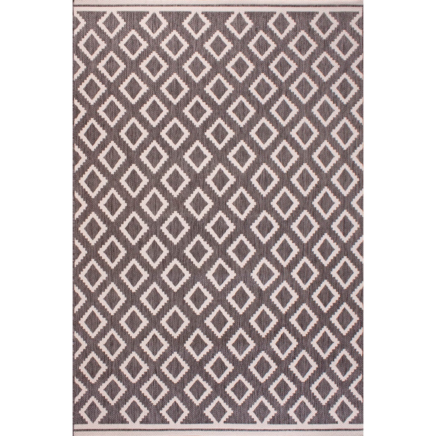 Rug Style Terrace Diamond Grey Rug