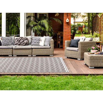 Rug Style Terrace Diamond Grey Rug