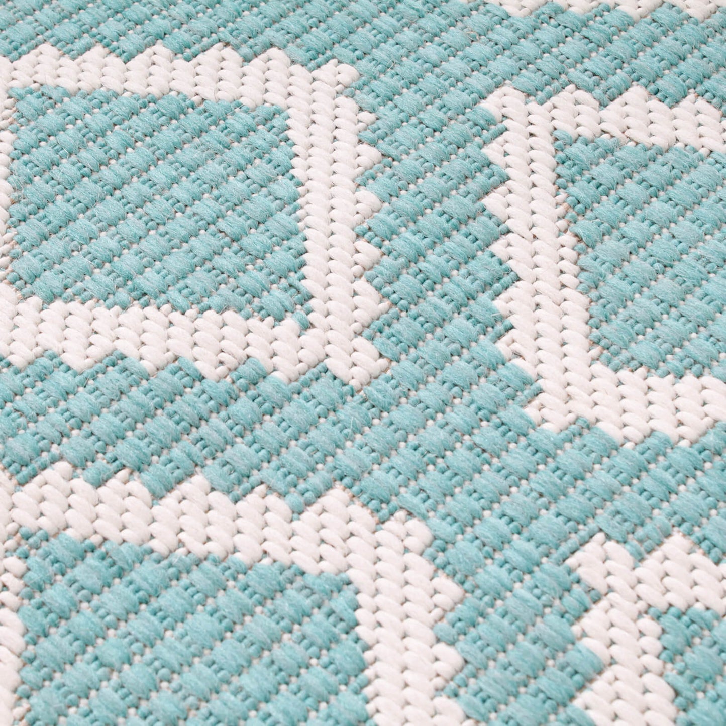 Rug Style Terrace Diamond Teal Rug