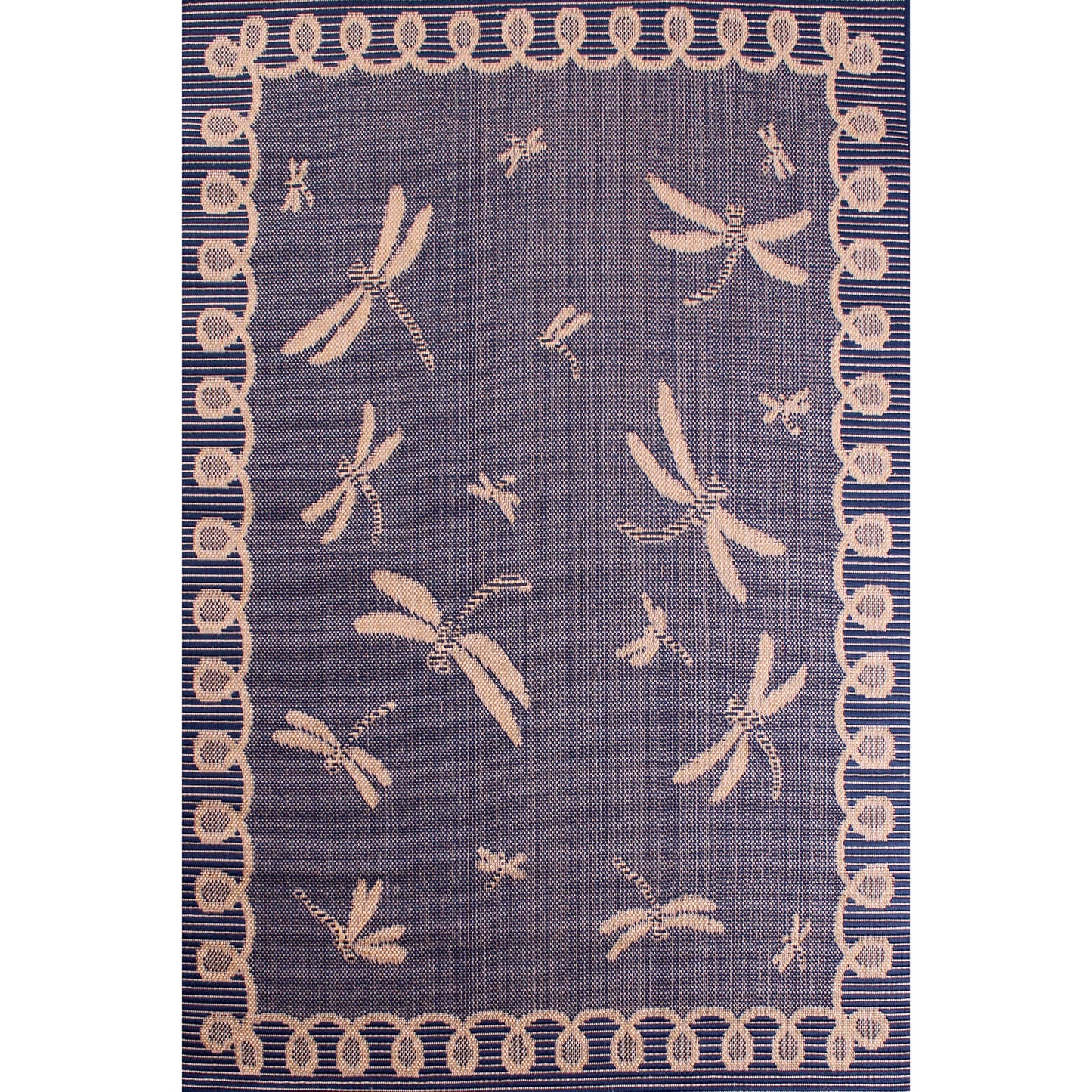 Rug Style Terrace Dragonfly Blue Rug