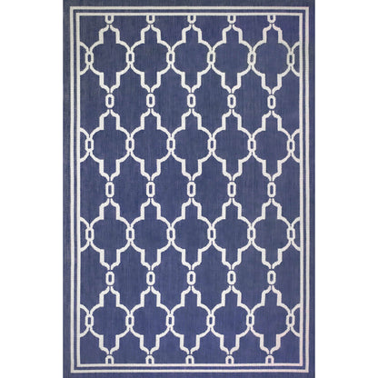 Rug Style Terrace Spanish Tile Blue Rug