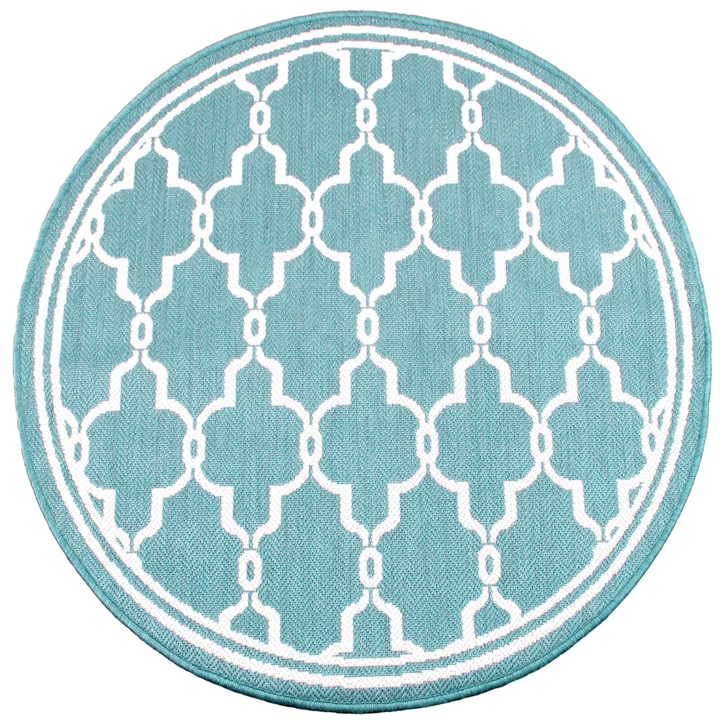 Rug Style Terrace Spanish Tile Teal Rug