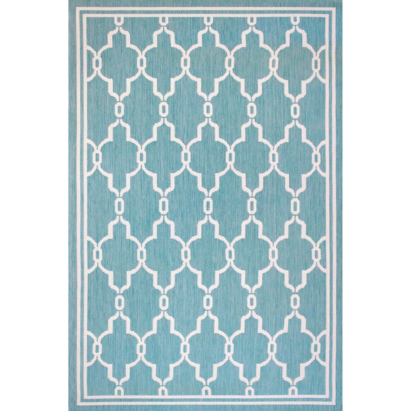 Rug Style Terrace Spanish Tile Teal Rug