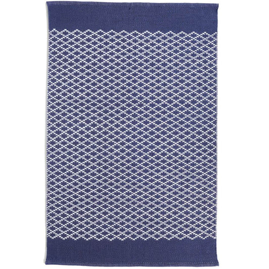 Hug Rug Woven Trellis Rug Navy Rug