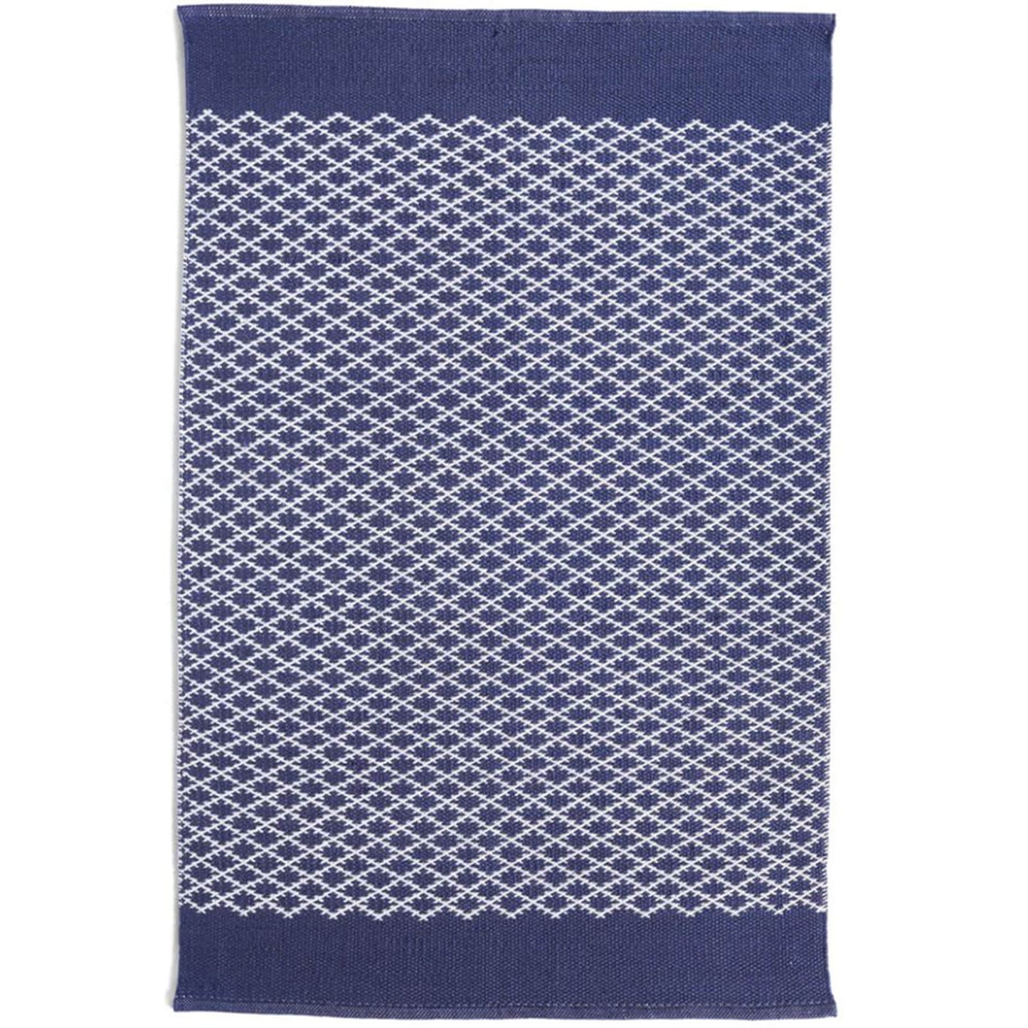 Hug Rug Woven Trellis Rug Navy Rug