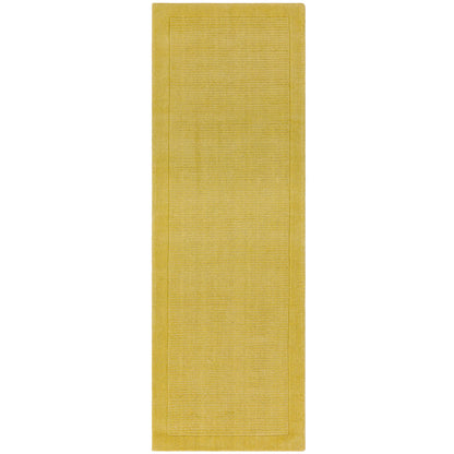 York Yellow Plain Wool Rugs