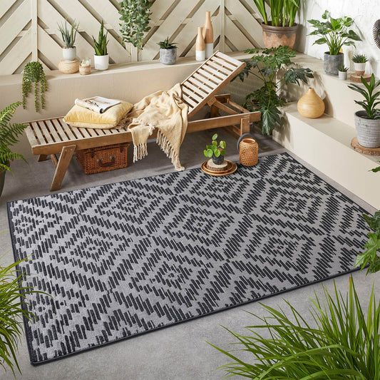 Oriental Weavers Monaco Geo Charcoal / Grey Rug