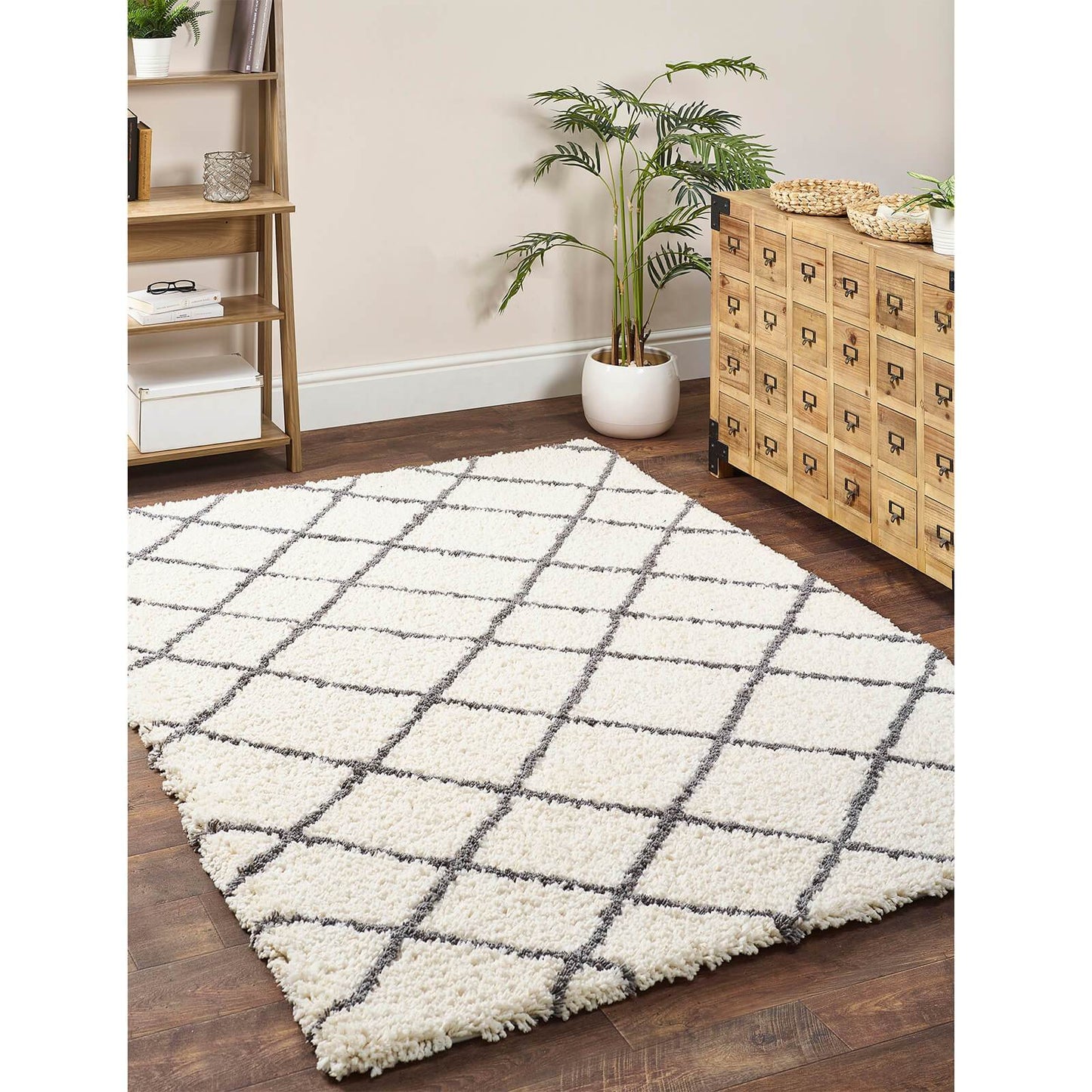 Origins Artisan Diamond White / Grey Rug