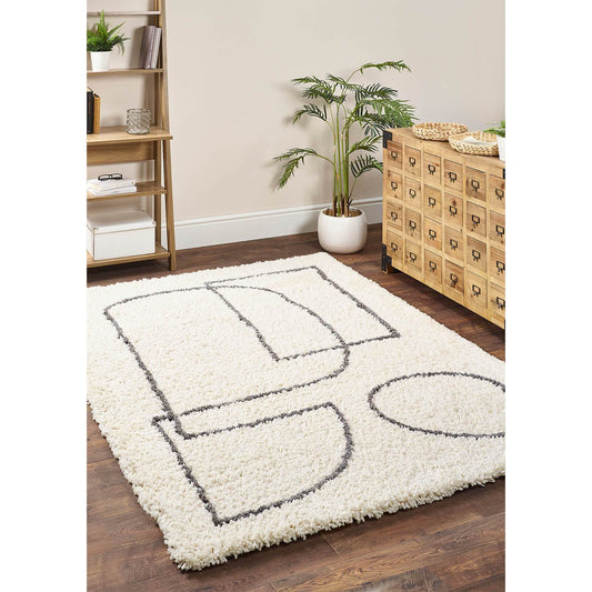 Origins Artisan Picasso White / Grey Rug