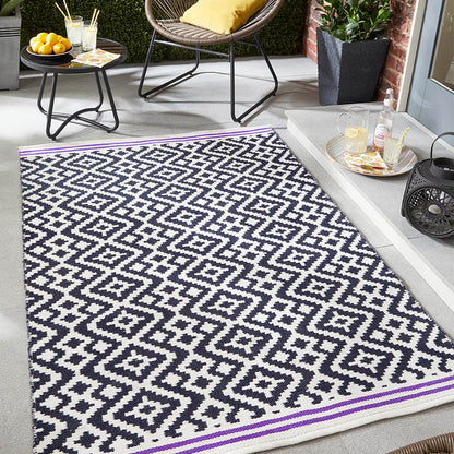 Origins Aztec Grey/Purple Rug